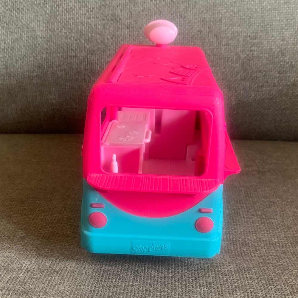 Shopkins Pink & Teal Ice Cream Truck Vehicle Playset with Accessories - Picture 8 of 11